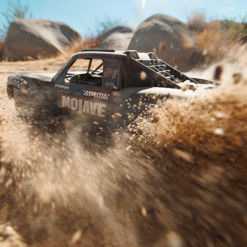 ARRMA MOJAVE GROM 223S BLX Brushless 4X4 Small Scale Desert Truck RTR, Black - 6