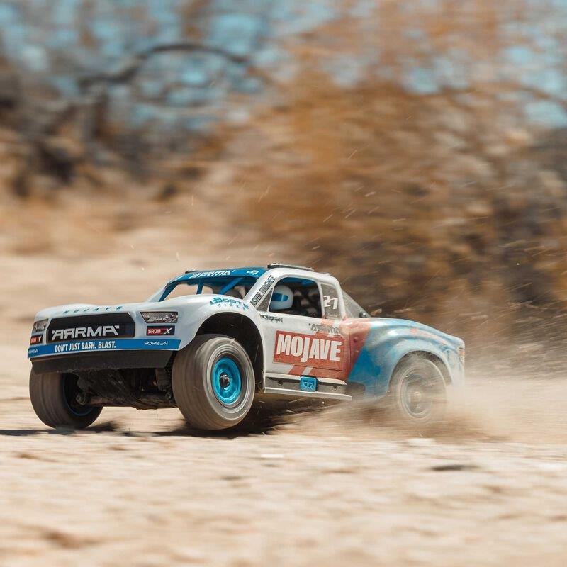 ARRMA MOJAVE GROM 223S BLX Brshless 4X4 Small Scale Truck RTR Bttry, Chrgr White