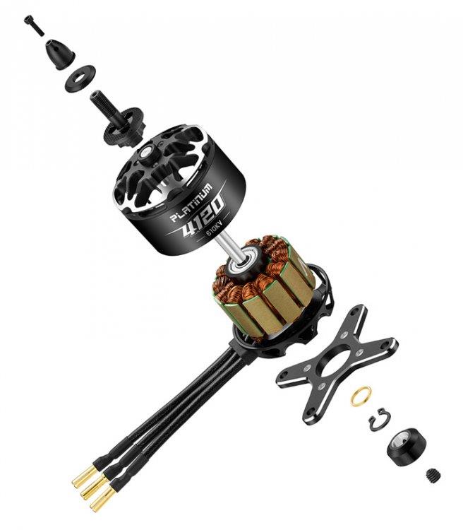 Hobbywing Platinum 4130SL 420kV 6S Motor D49.5 x 82.3mm 107A/2384W/64s - 5