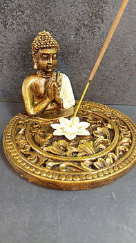 Thai Buddha Rökelsehållare - rundad form