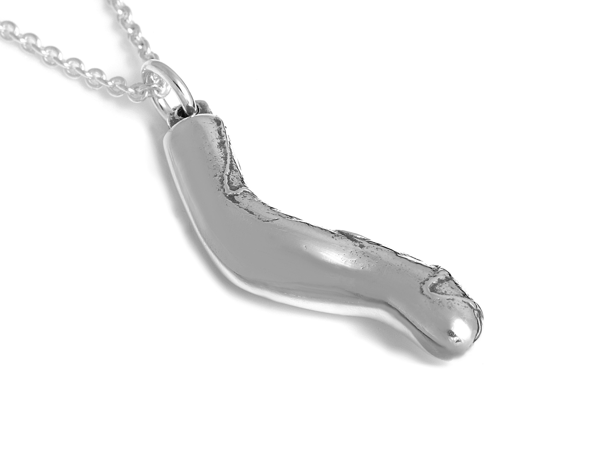 Blindtarm Halsband, Anatomi Smycke i Äkta Silver - 2