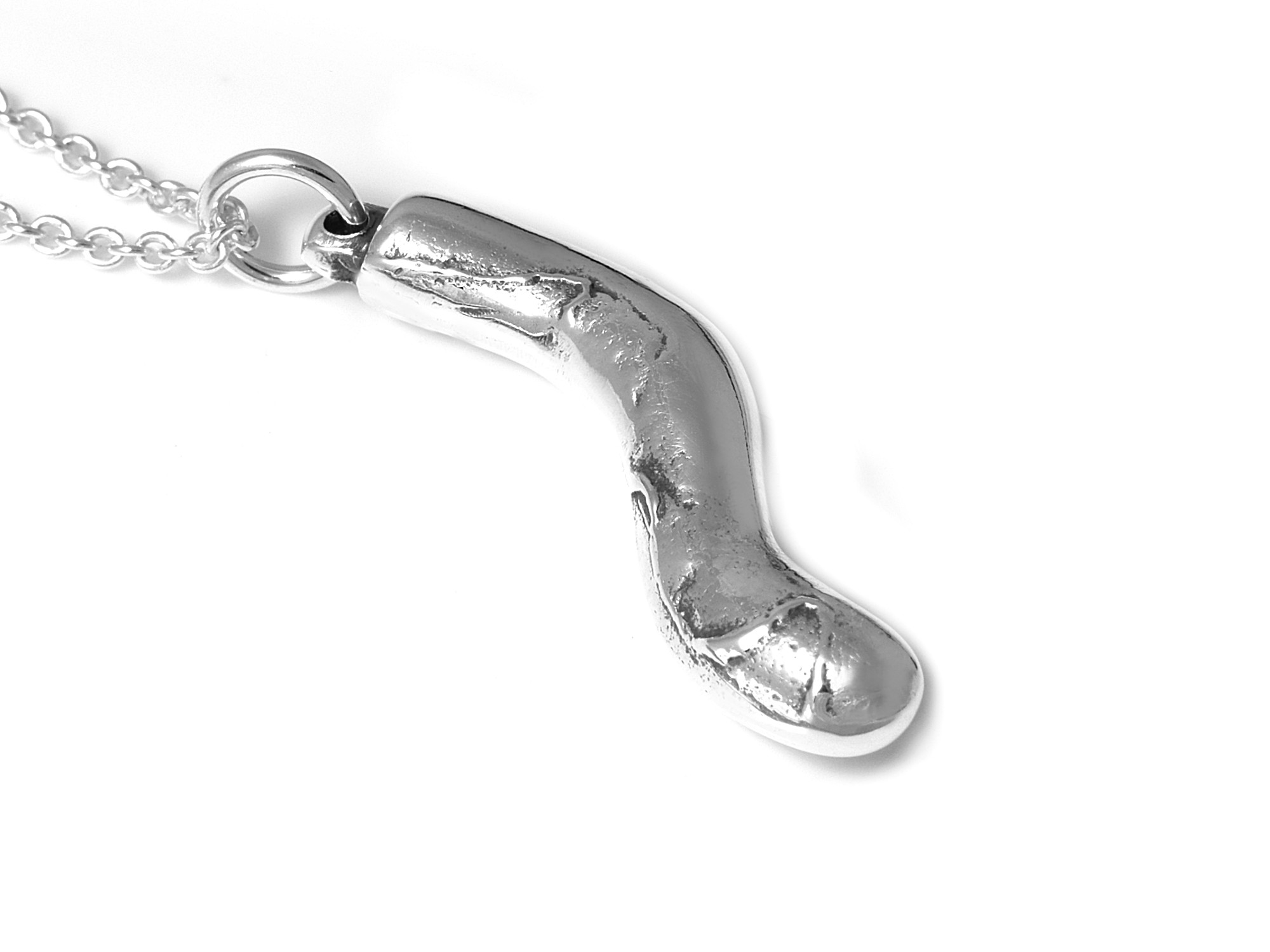 Blindtarm Halsband, Anatomi Smycke i Äkta Silver