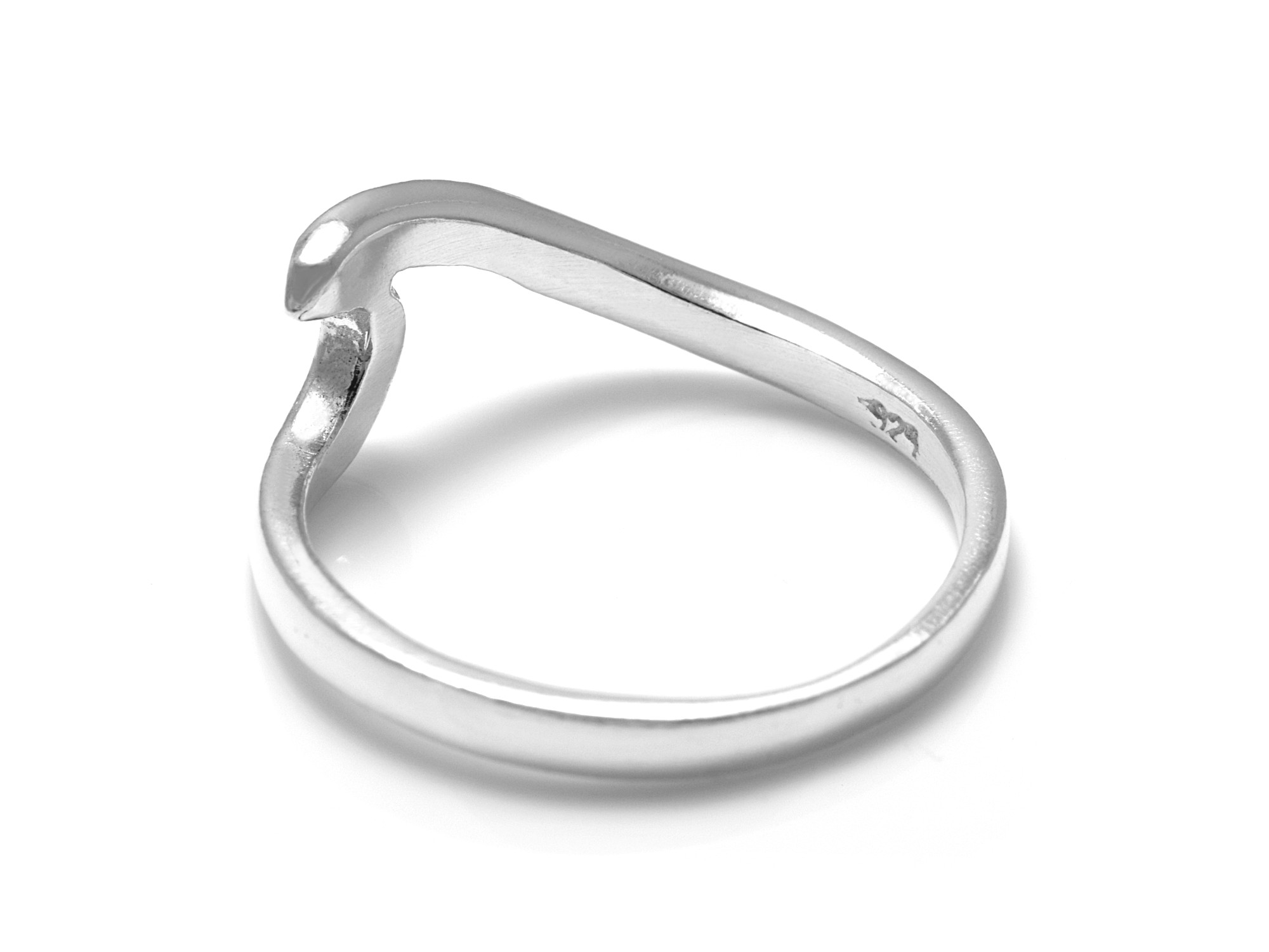 Våg Ring i Äkta 925 Silver, Evighetssymbol Accessoar, Hav eller Vattenvåg Smycke - 3
