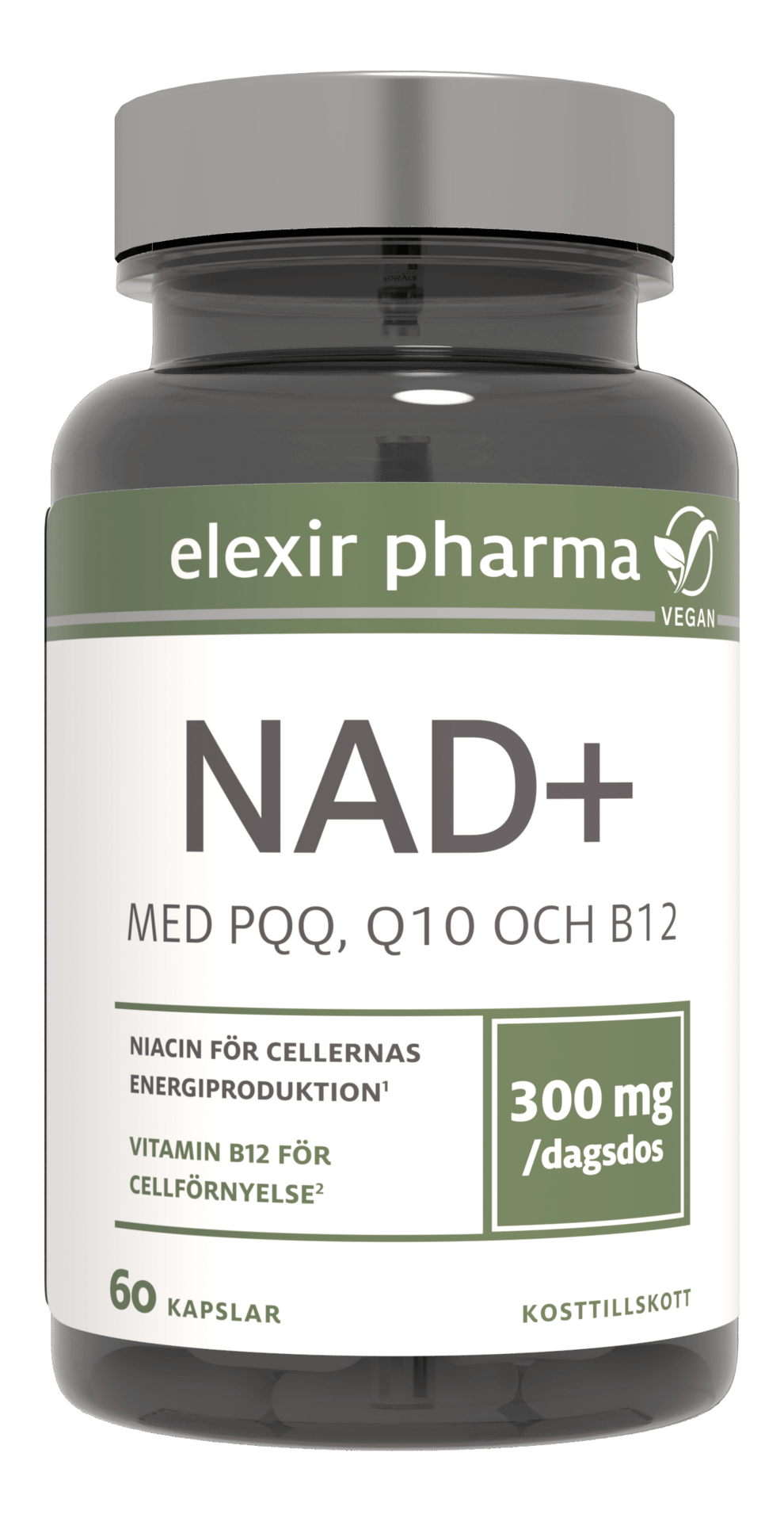 Elexir Pharma NAD+ 60 kapslar