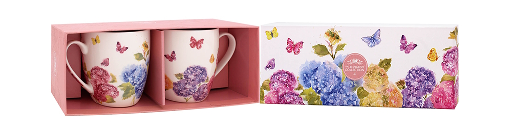 Butterfly Blossom - 2-pack muggar i presentkartong - 2