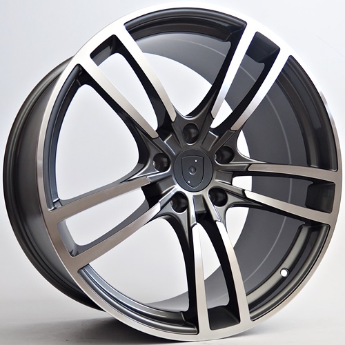 21" Stream Carrera Gunmetal/polished 5x130