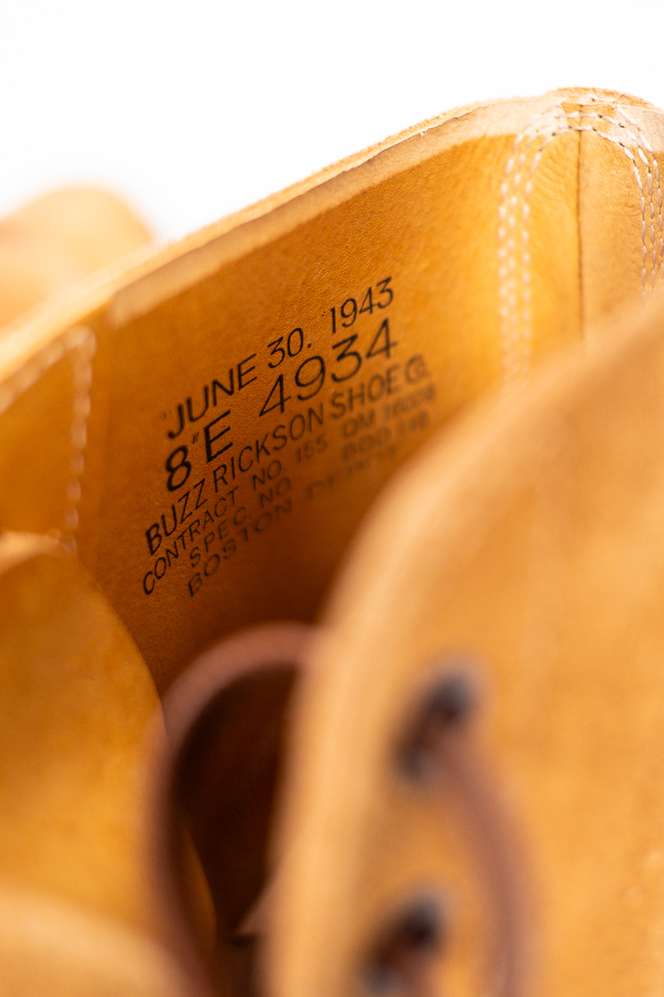 Buzz Rickson’s - M-43 Service Shoes Camel - 14