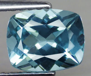 1,55 ct lujosa forma de cojín natural top lustre azul paraiba apatita
