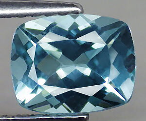 1,55 ct lujosa forma de cojín natural top lustre azul paraiba apatita