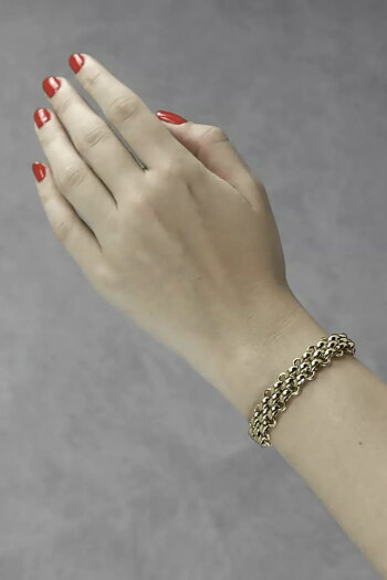 Dansk Copenhagen - Courage Waterproof Crochet T Bar Bracelet Gold Plating