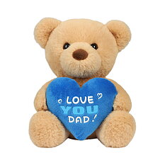 Plush Nalle "Love you dad" Sydän 15cm