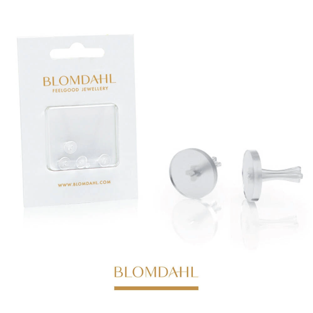 Örhängen i plast (4 stycken per blister)