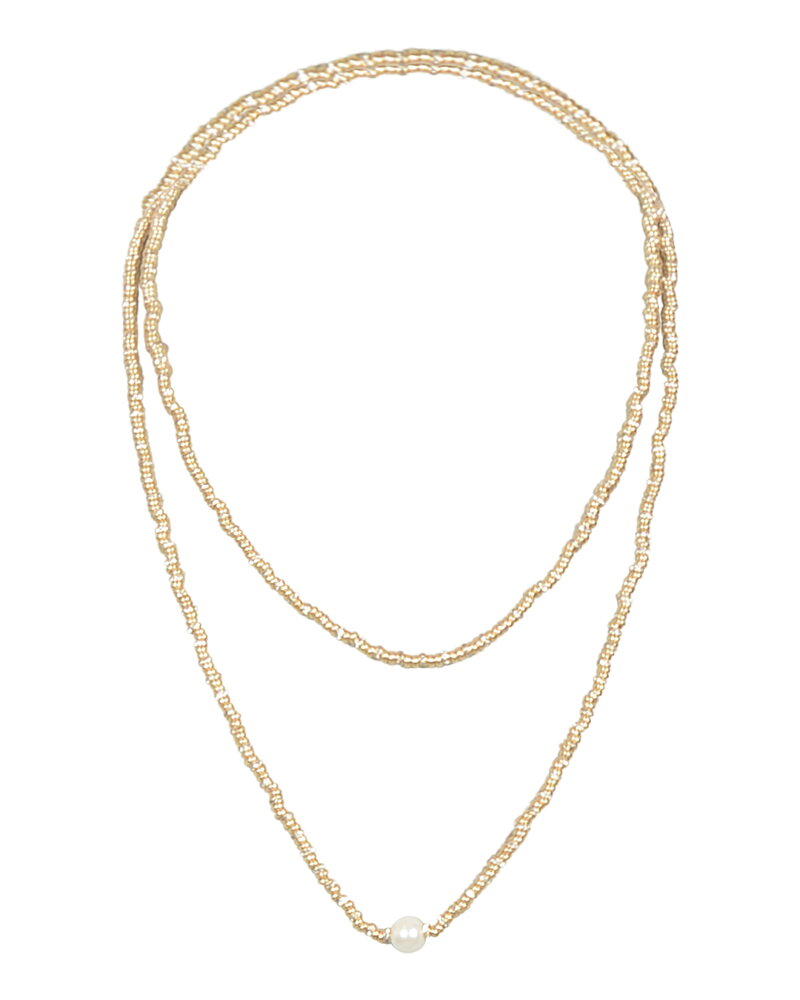 Halsband Glow long guld