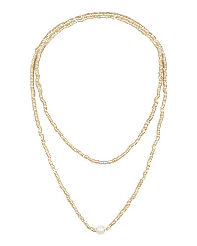 Halsband Glow long guld