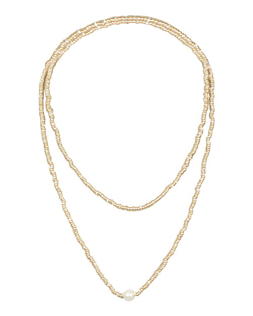 Halsband Glow long guld