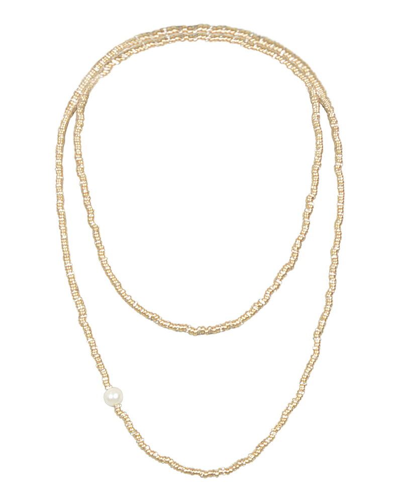Halsband Glow long guld