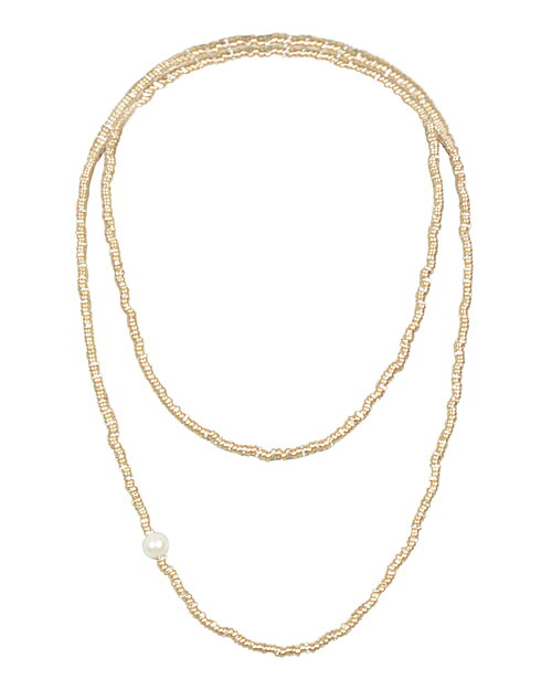 Halsband Glow long guld - 2