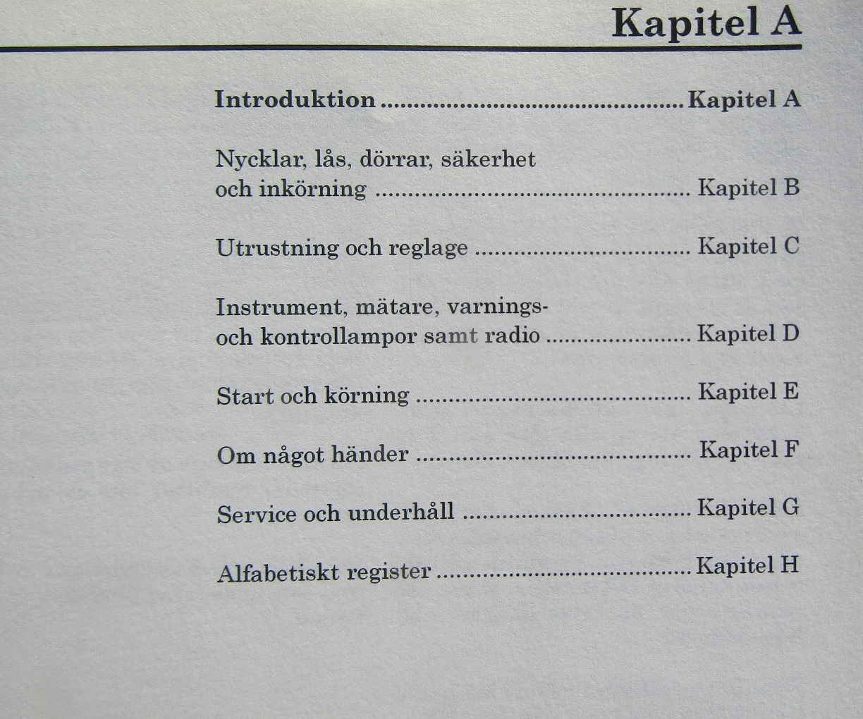 2000 Chrysler 300M Instruktionsbok svensk - 2