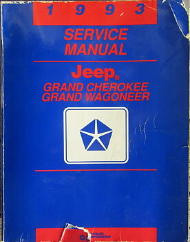 1993 Jeep Grand Cherokee and Grand Wagoneer Service Manual