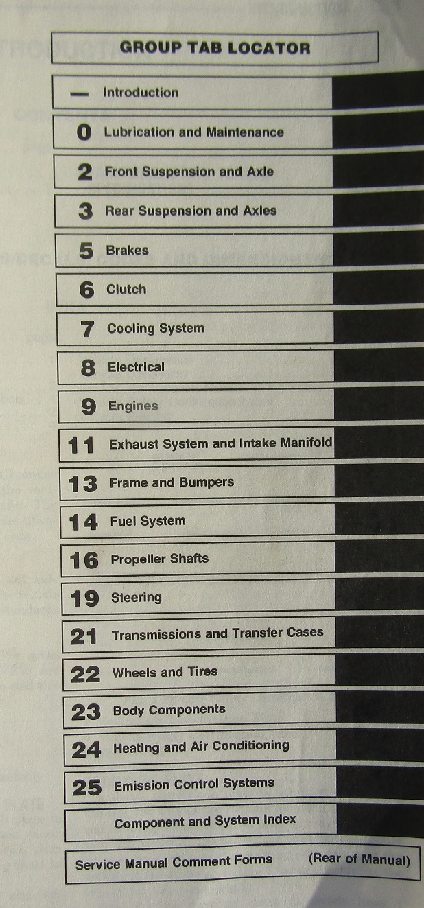 1993 Jeep Grand Cherokee and Grand Wagoneer Service Manual - 2