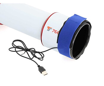 TS-OPTICS VÄRMEBAND MED INBYGGD KONTROLLER OCH USB-ANSLUTNING