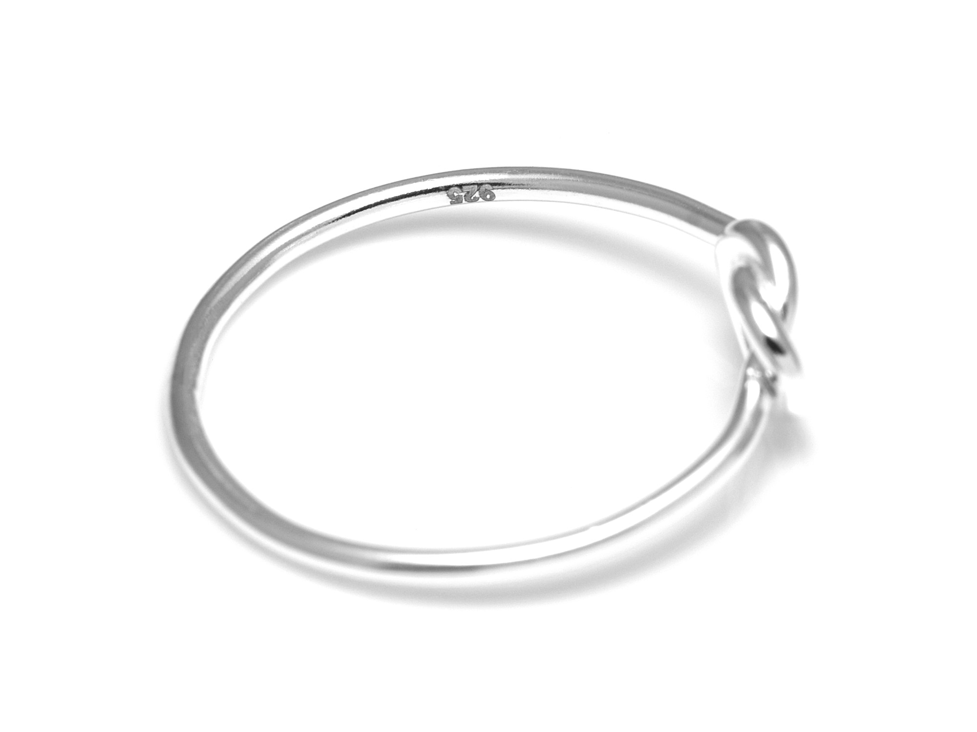 Knut Ring i Äkta 925 Silver storlek 7, Klassisk och Tidlös Accessoar, Knutet Rep Smycke - 3