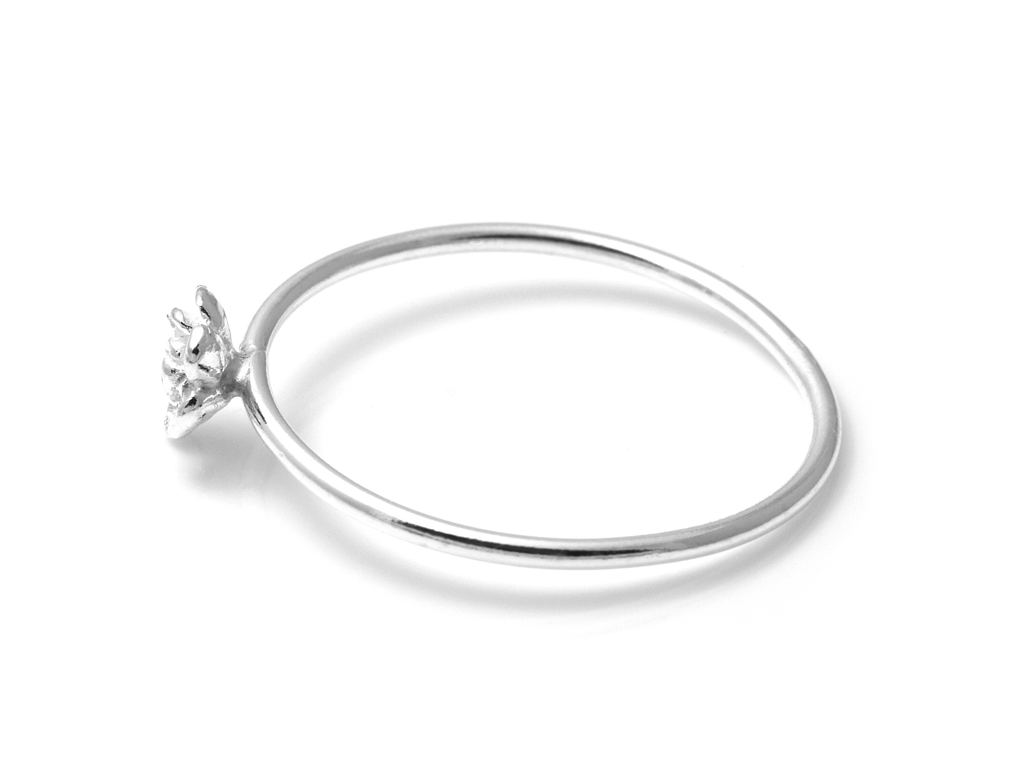 Blomma Ring i Äkta 925 Silver storlek 7, Realistisk Blomster Accessoar, Natur Smycke - 3