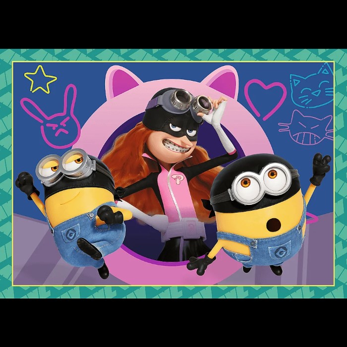 Minions Pussel 4in1 - 4
