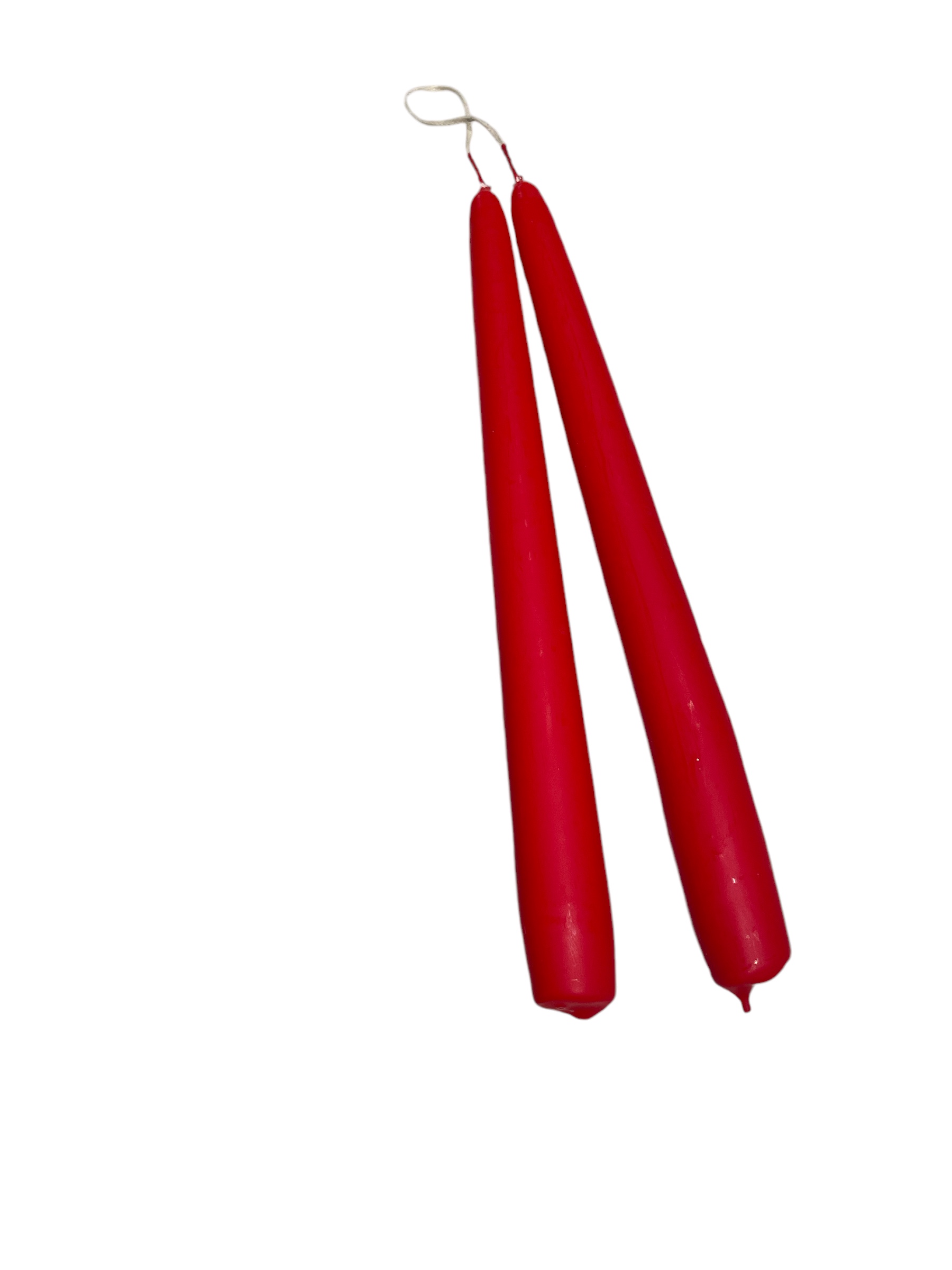 Antikljus Röd Matt 25 cm Parljus