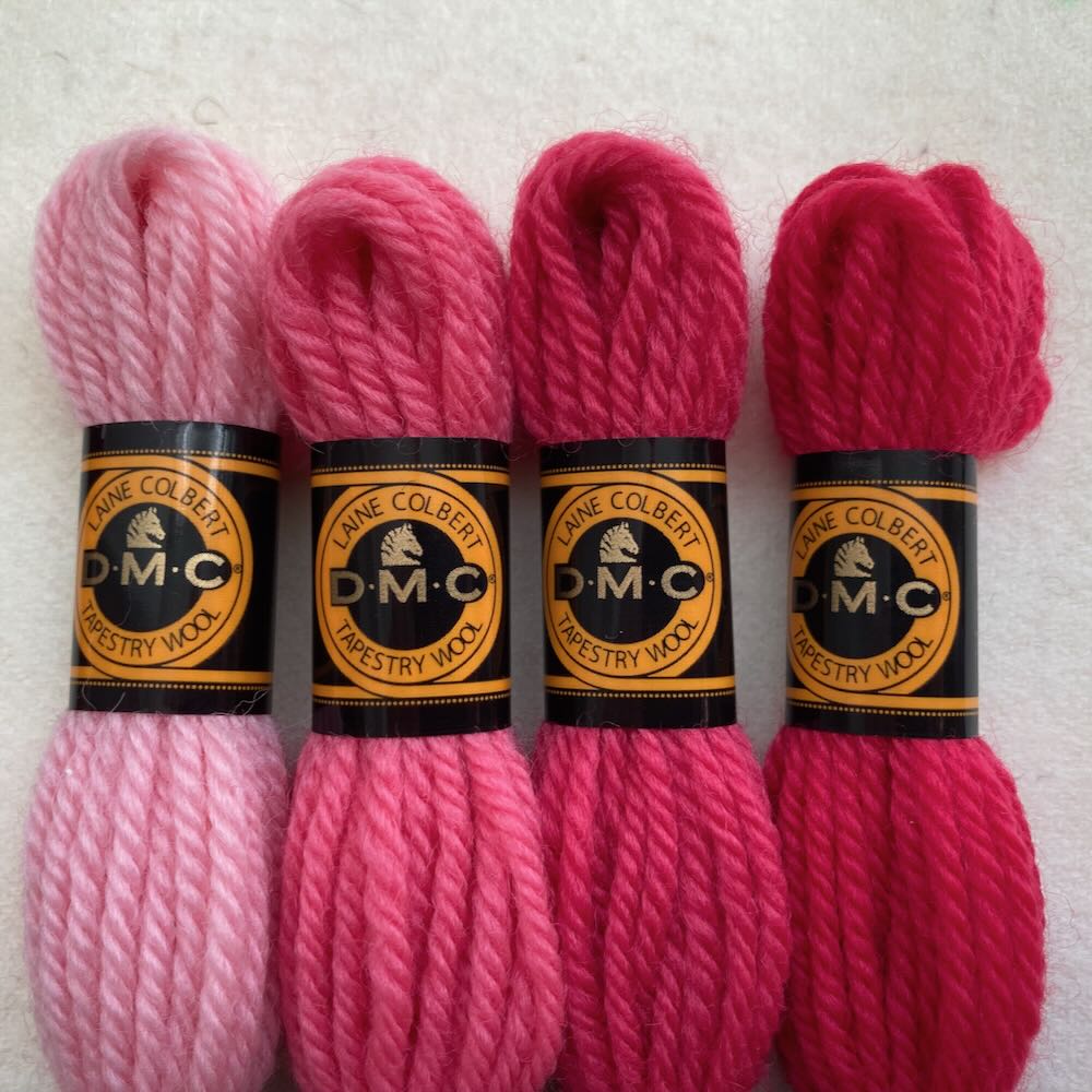 DMC Colbert wool embroidery thread, Rose Hues - 7