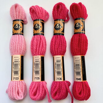 DMC Colbert yllebroderigarn  Rosa  nyanser