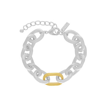 Dansk Copenhagen - Store Oval Ring Hoop Silver Plating Bracelet