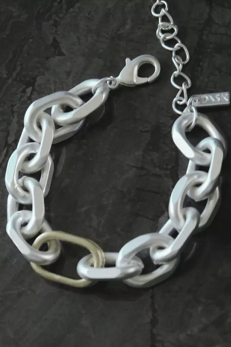 Dansk Copenhagen - Store Oval Ring Hoop Silver Plating Bracelet - 2