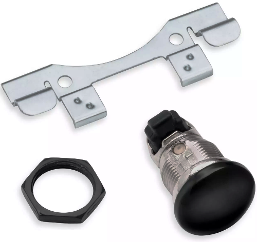 Push Button Fuel Door Rel. FL 92-18, Svart, blank - 2