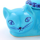 Märta Grunditz (1970s) Turquoise Cat Jar 15/8 cm