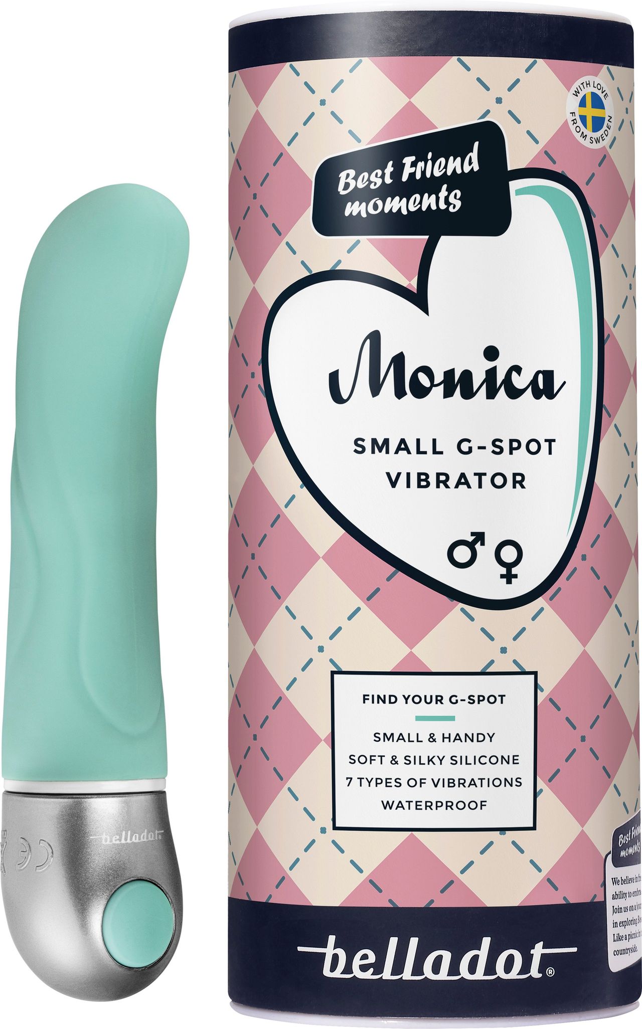 Belladot Monica Liten G-punktsvibrator Grön
