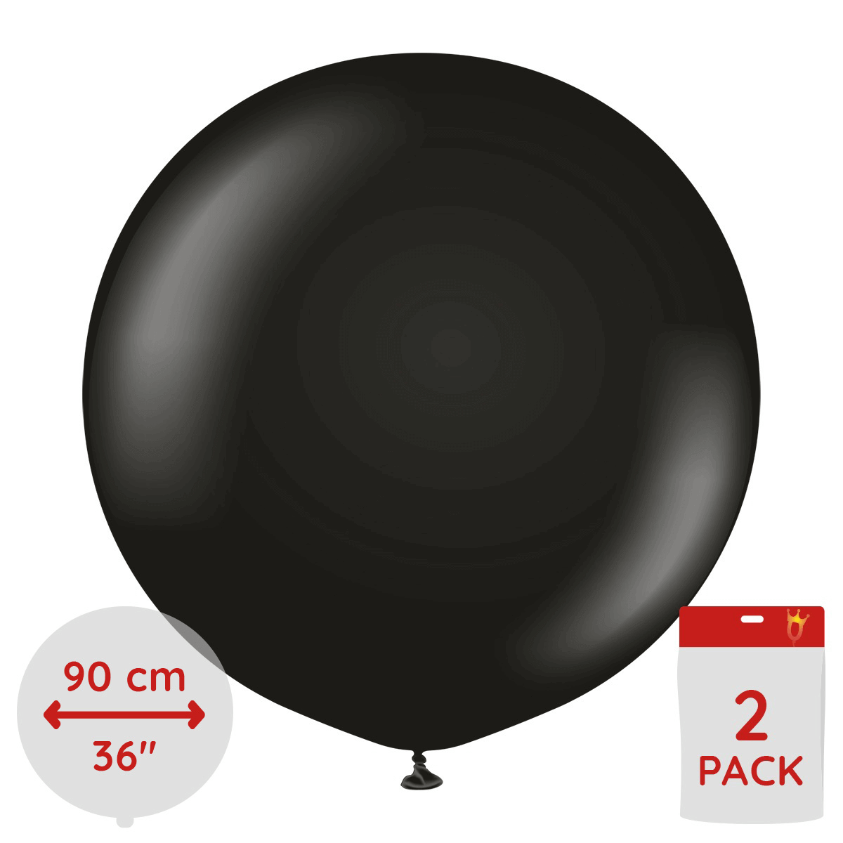 Premium Gigantiska Latexballonger Svart