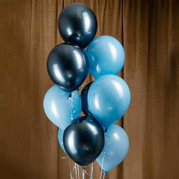 Ballongbukett Paket Ocean Blå