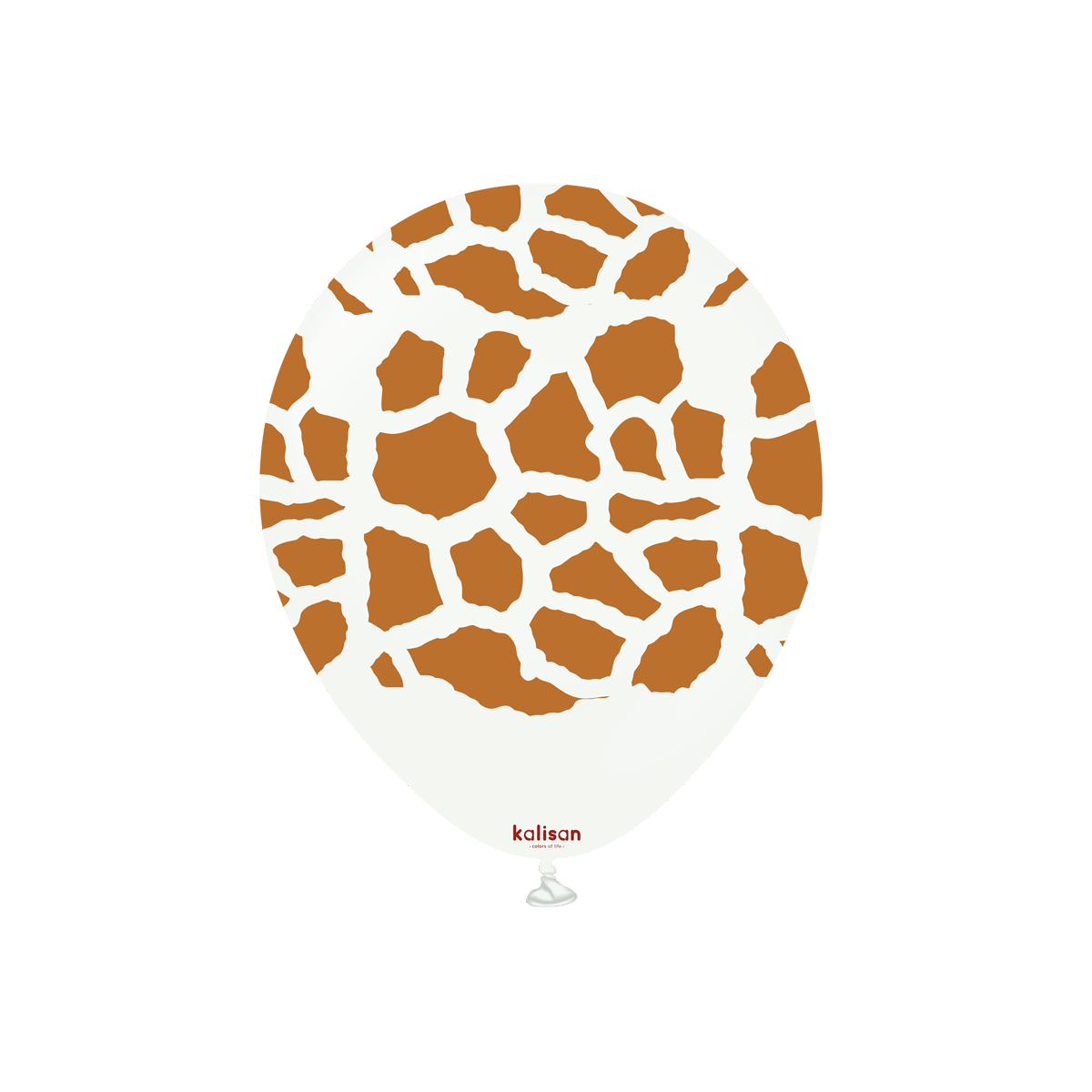 Premium latexballonger Safari Giraff Vit Caramel 