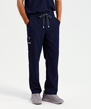Jogger pants stretch marinblå, herr