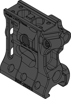 RDF-20291 Aimpoint T-2 Flip Mount H74mm/2.91" PIC