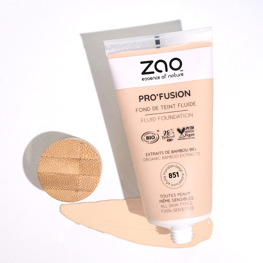 ZAO Pro'Fusion Fluid Foundation 851 Porcelain beige - 3