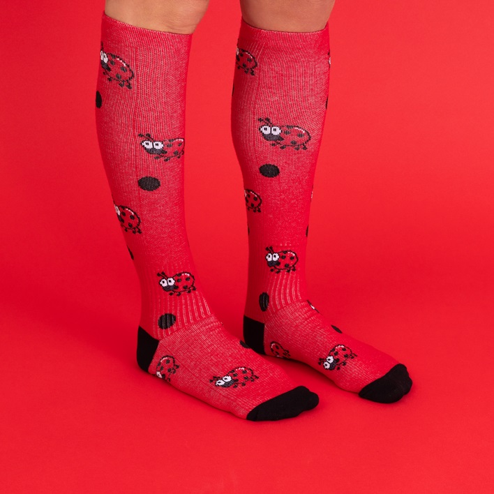 Sthlm Sock Co.  Support socks Ladybugs - 3
