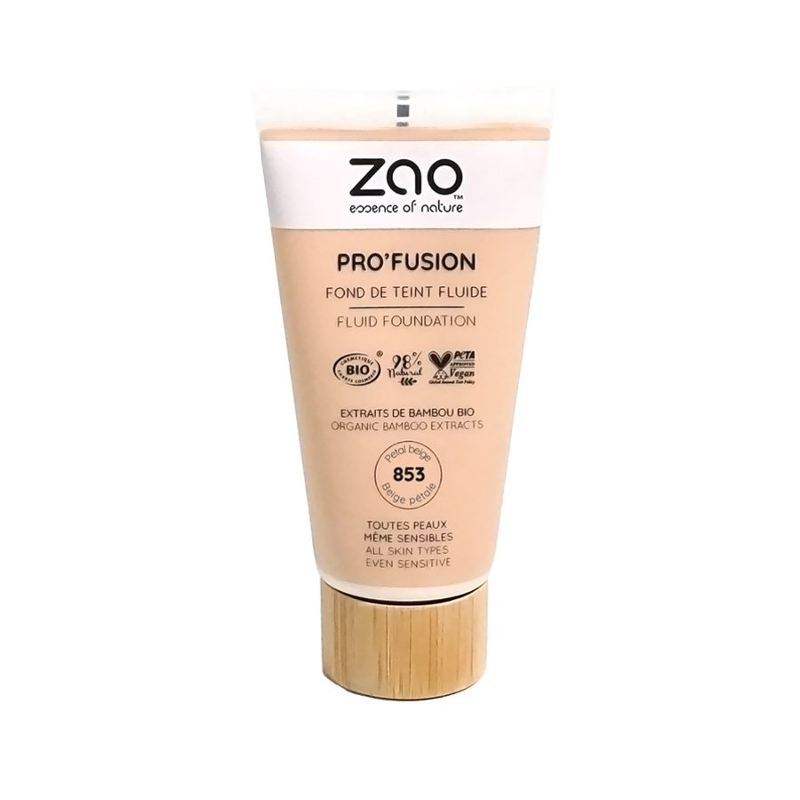 ZAO Pro'Fusion Fluid Foundation 853 Petal beige