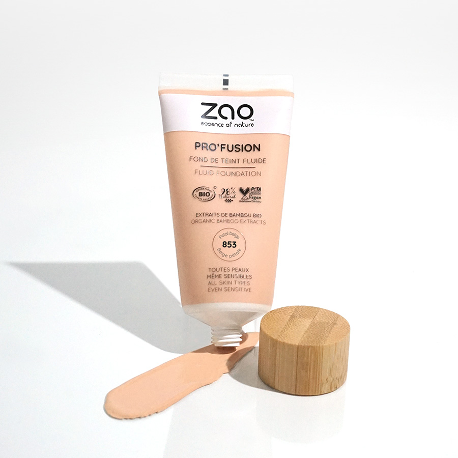 ZAO Pro'Fusion Fluid Foundation 853 Petal beige - 3