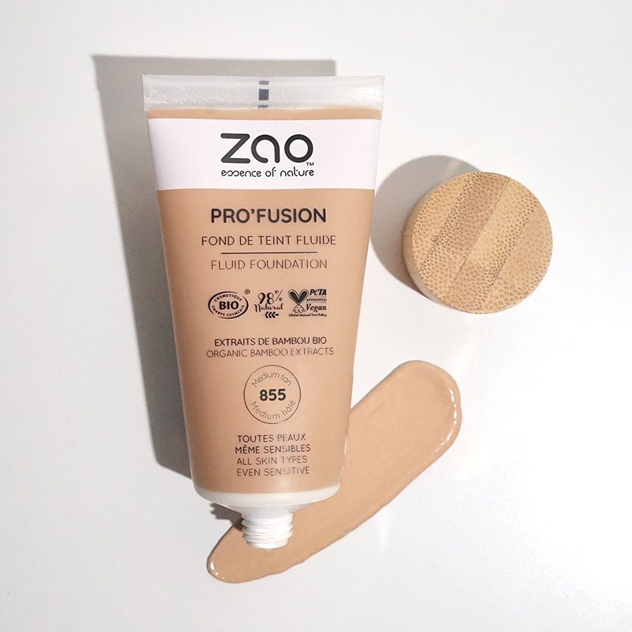 ZAO Pro'Fusion Fluid Foundation 855 Medium tan - 3