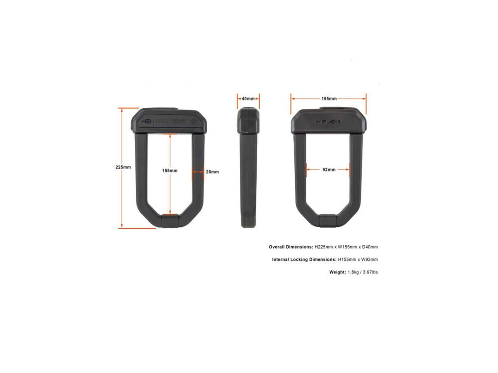 HIPLOK D1000 U-lock - 3