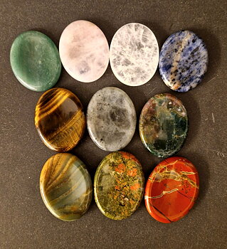 Indisk No Worry Stone - Bekymmer Sten, 45mm
