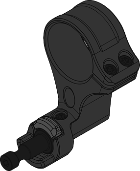 RDM-20291 Ø30 Magnifier Yoke Assembly H74mm/2.91"