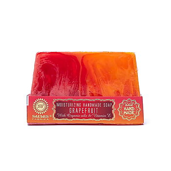 Naturlig handgjord tvål grapefrukt ± 80 gram